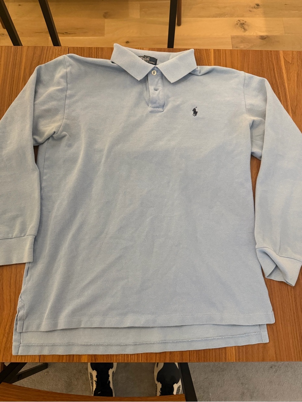 Ralph Lauren Kids Light Blue Long-Sleeve Polo